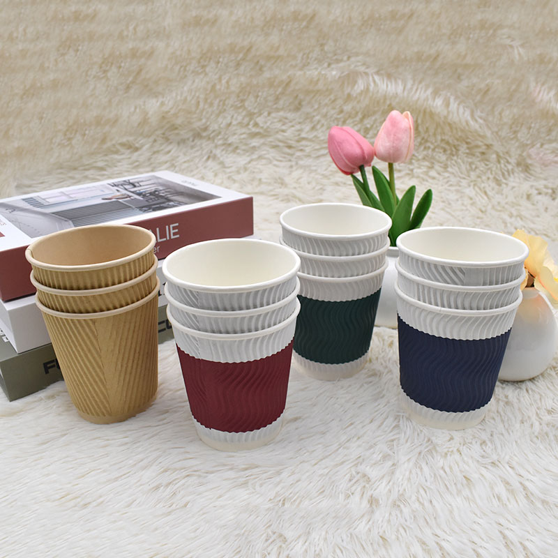 Corrugated paper cup